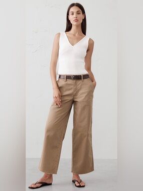 Banana Republic High-Rise Cropped Chinos